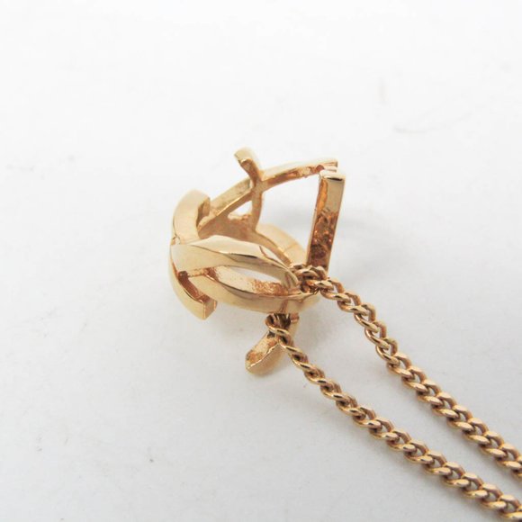 Yves Saint Laurent Twist Metal Women's Fashion Necklace (Gold) - Picture 6 of 9